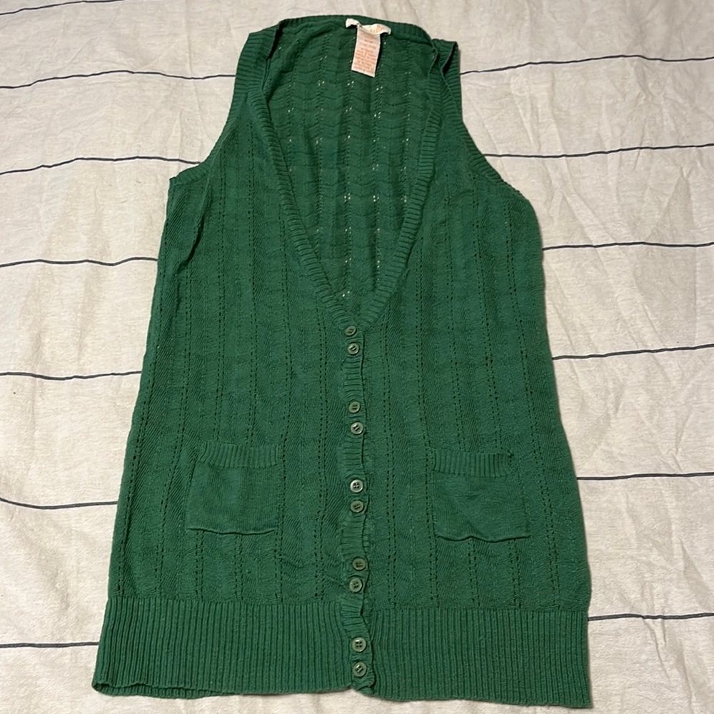 Womens Tulle Sweater Vest